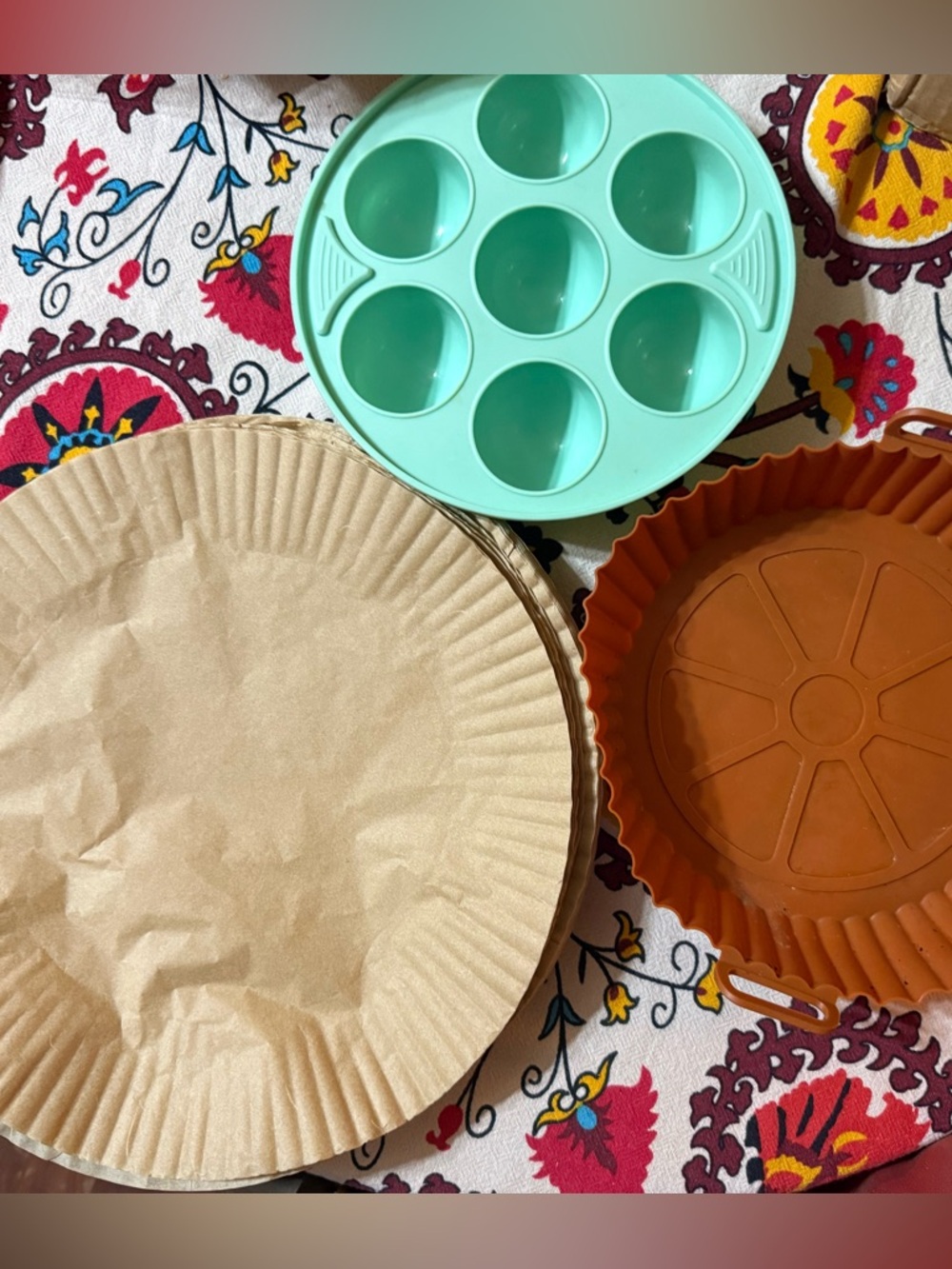 Silicone air fryer accessories + air fryer liners (80 count)